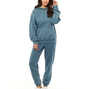 Lazypants sweatsuit in Vintage Blue